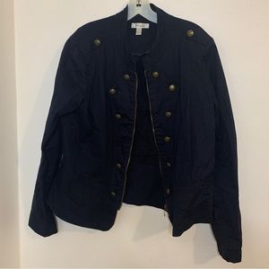 Navy DressBarn zip up jacket